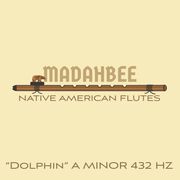 Carved Dolphin A Minor 432Hz Pentatonic an Allan Madahbee Native American Flute - BThunder 