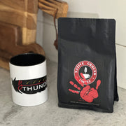 BThunder Feather Mug with Native Grounds MMIW Coffee for a Cause Roast - BThunder 