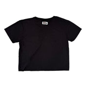 Don't Stop Til You Crop Women's Black Festival Pocket Tee - BThunder 