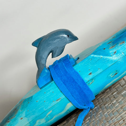 Carved Dolphin A Minor 432Hz Pentatonic an Allan Madahbee Native American Flute - BThunder 