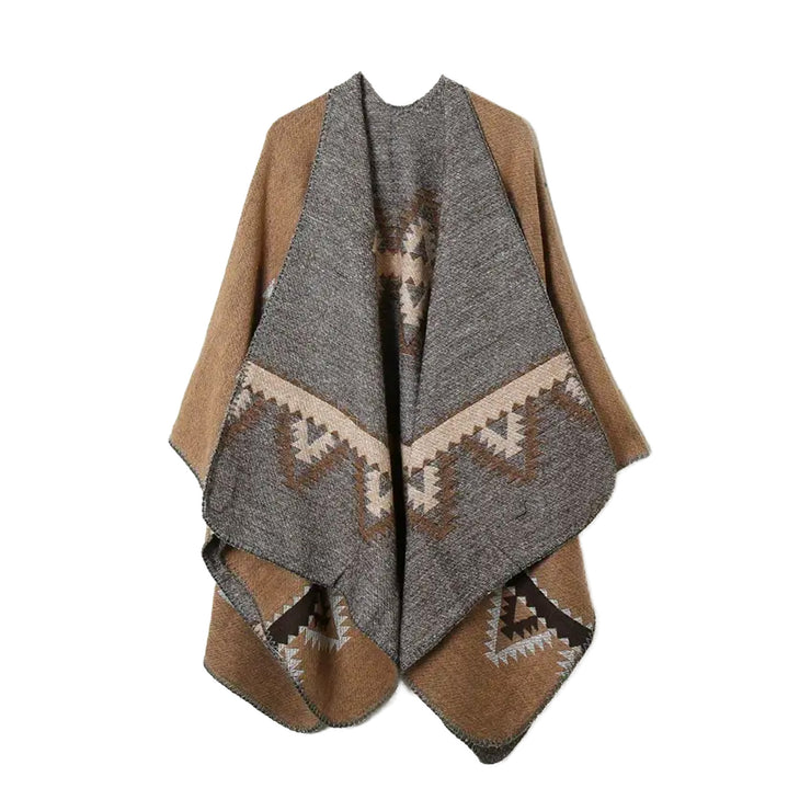 Southwest "IT" Shawl - Khaki - BThunder 