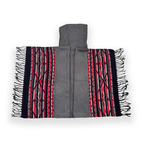 Southwest "IT" Poncho - Grey - BThunder 