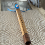 Little Canoe Cedar Walnut F# Minor pentatonic scale an Allan Madahbee Native American Flute - BThunder 