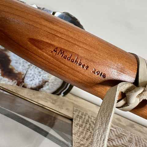 Unique Indian Canoe 440 Hz D minor made From California Redwood an Allan Madahbee Native American Flute - BThunder 